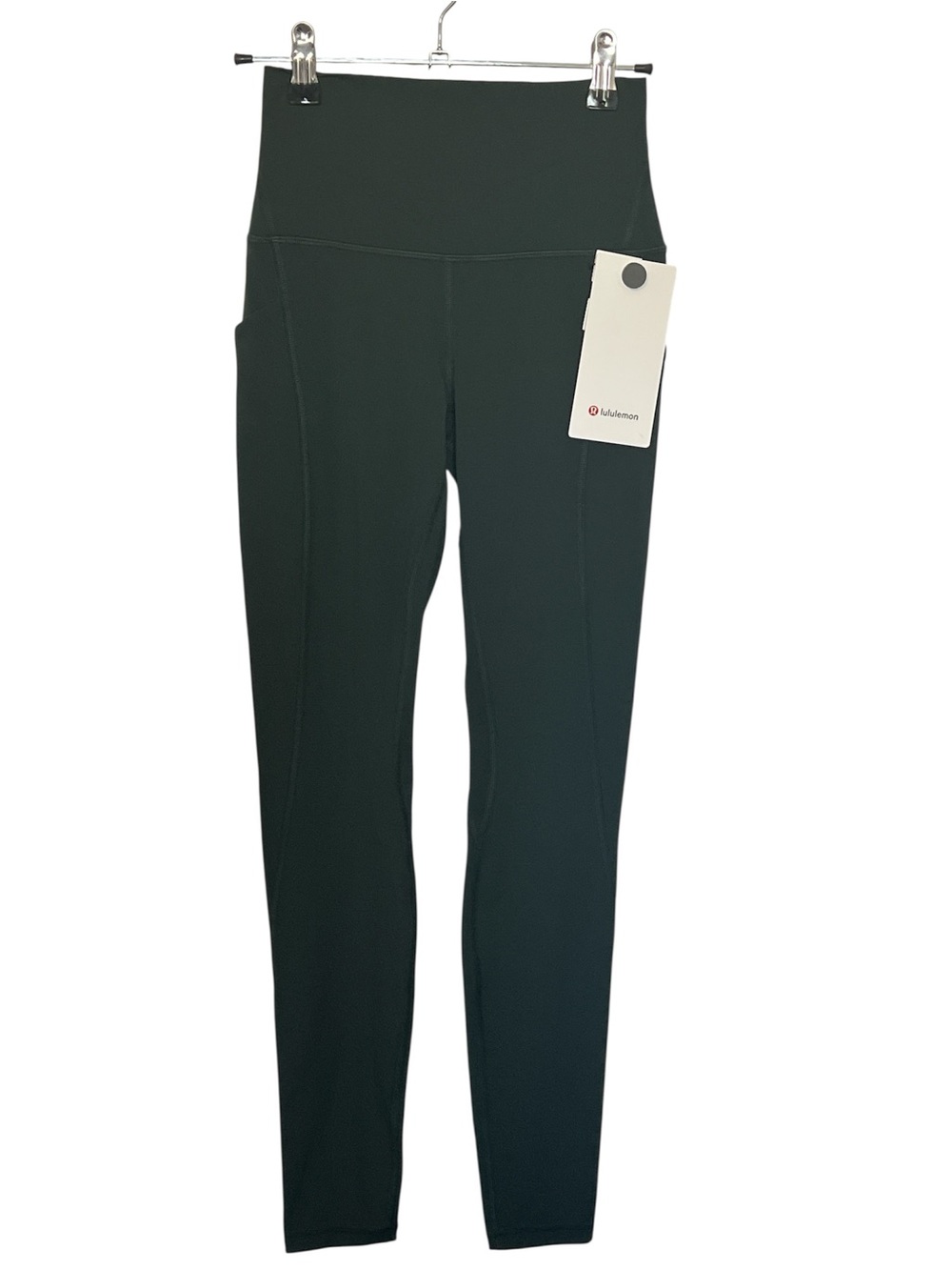 NWT Lululemon Align High-Rise leggings w/ pockets 28” Rain Forest Green Sz 4